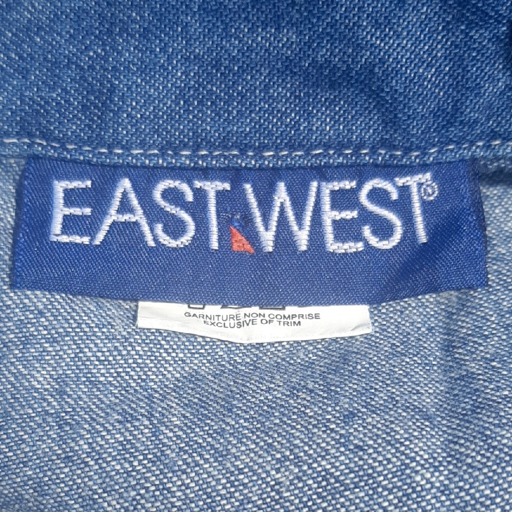 Eastwest💙Cinched Waist Flattering Denim Midi Size M - Picture 10 of 13